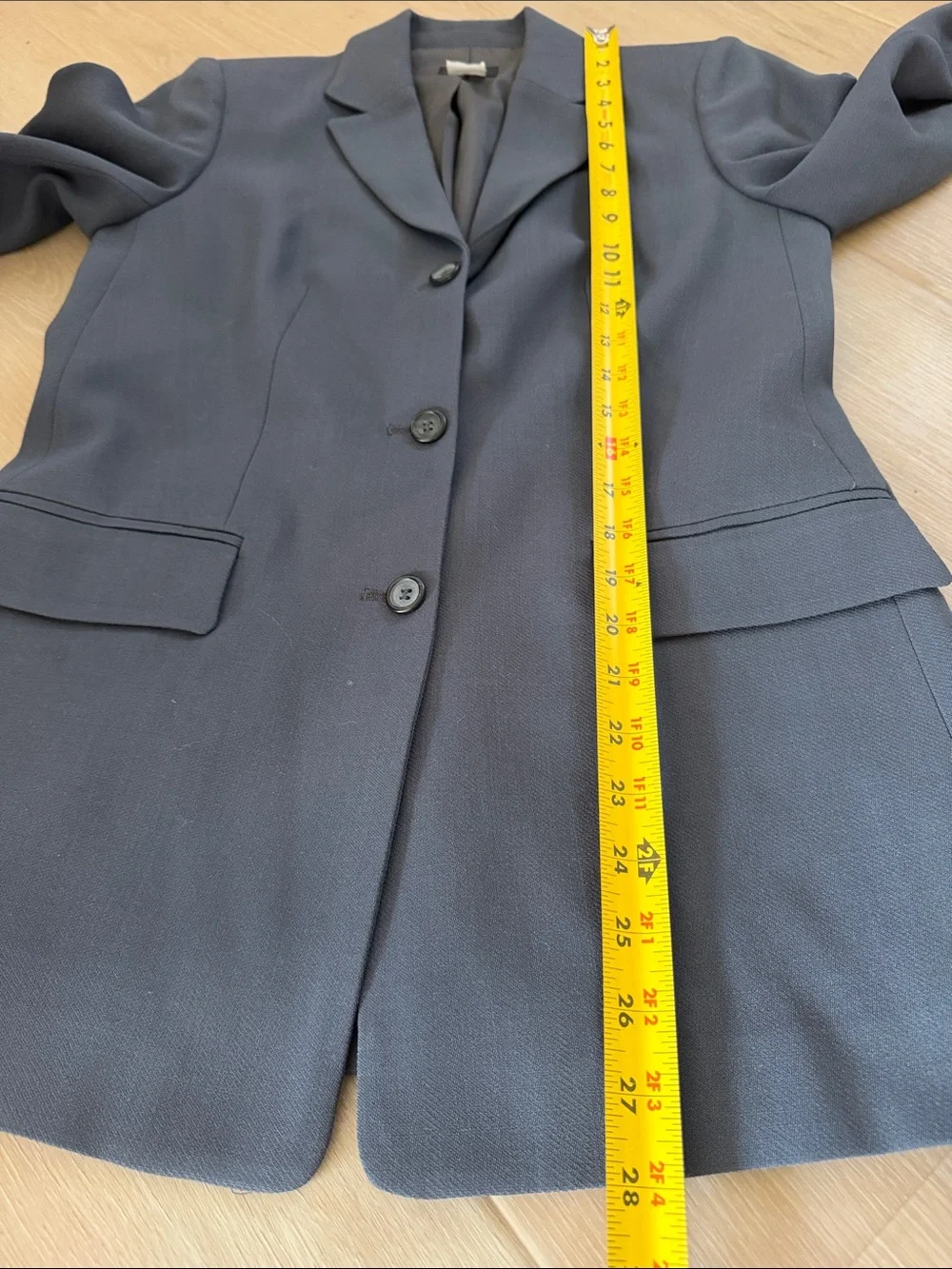 J.Crew 100% Wool Slate Gray 3-Button Single Breasted Blazer P2 Petite 2